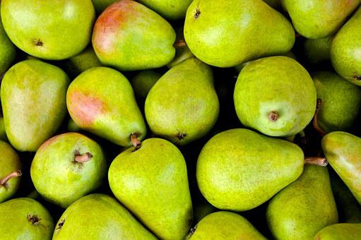 Fruits, Pears, Green, Fresh, Ripe