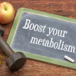 Boost your metabolism blackboard sign